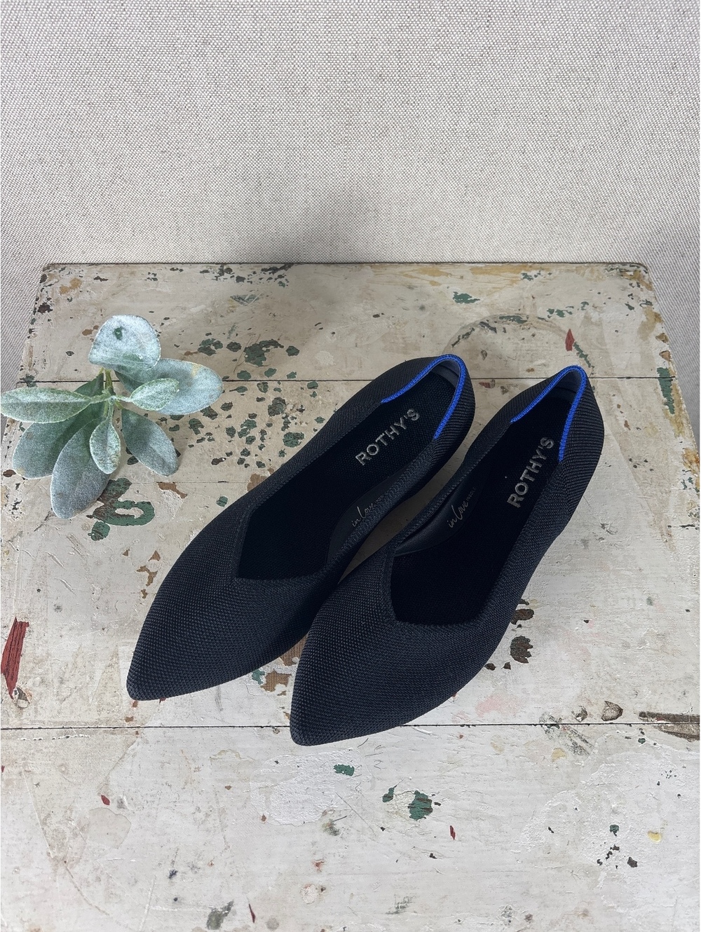 Rothy’s > Black Pointed Toe Classic Flats 8.5